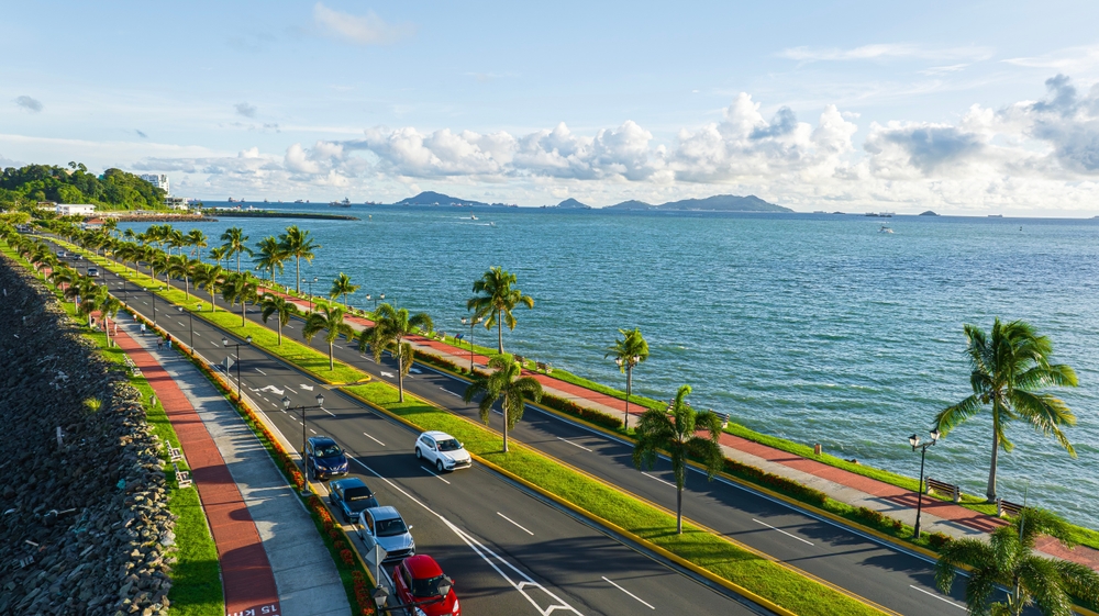 Aerial view of the Panama