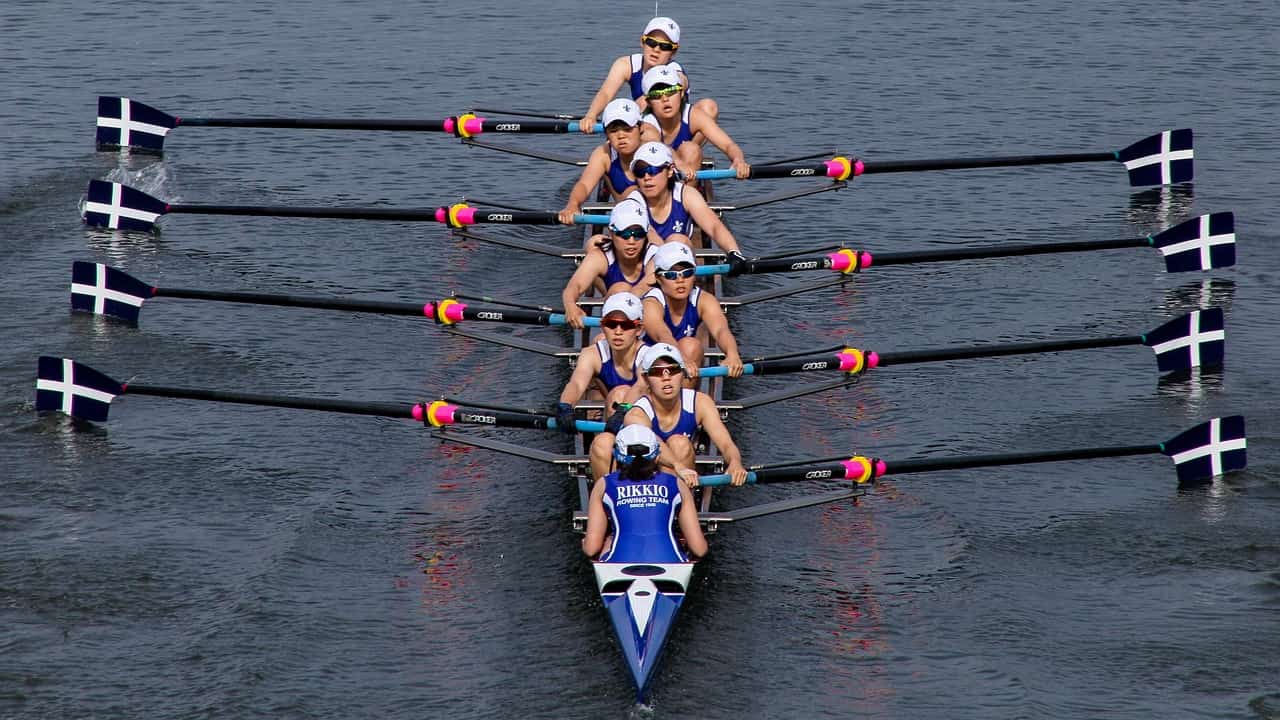 ROWING A BOAT