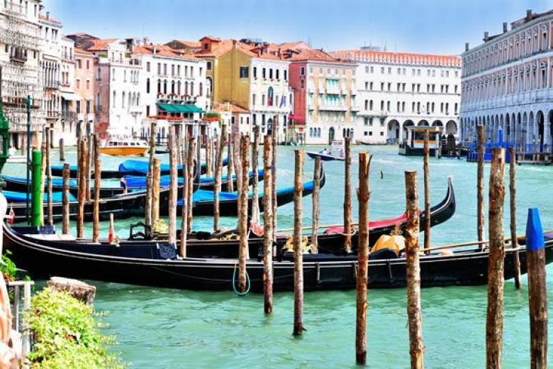 Gondolas on Canal