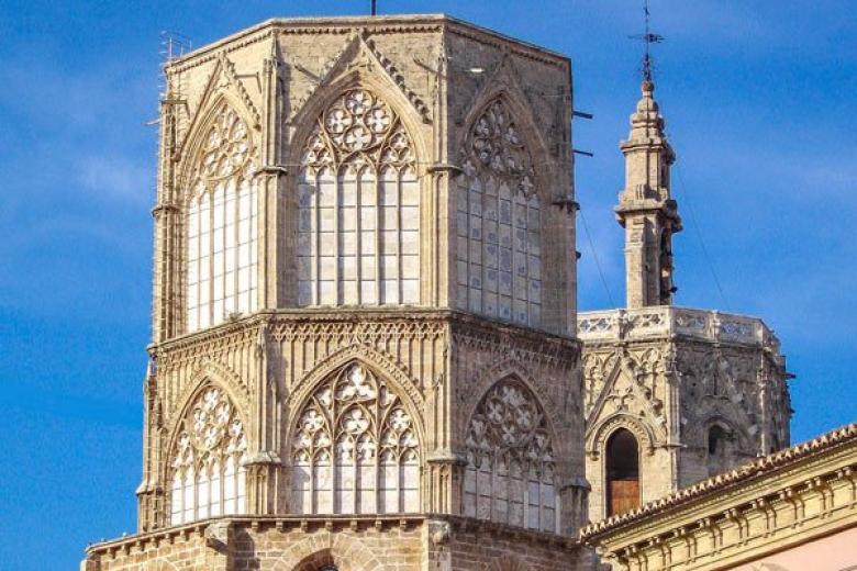 Cathedral Dome From The North in Valencia Spain