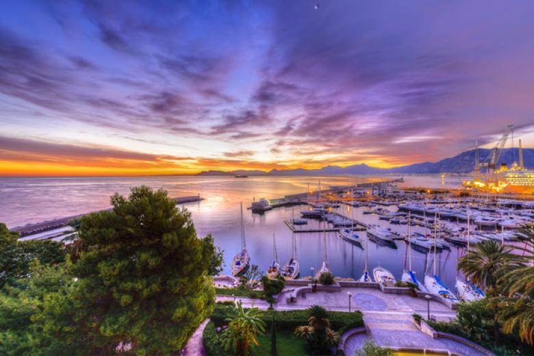 Sunrise at Palermo Harbor