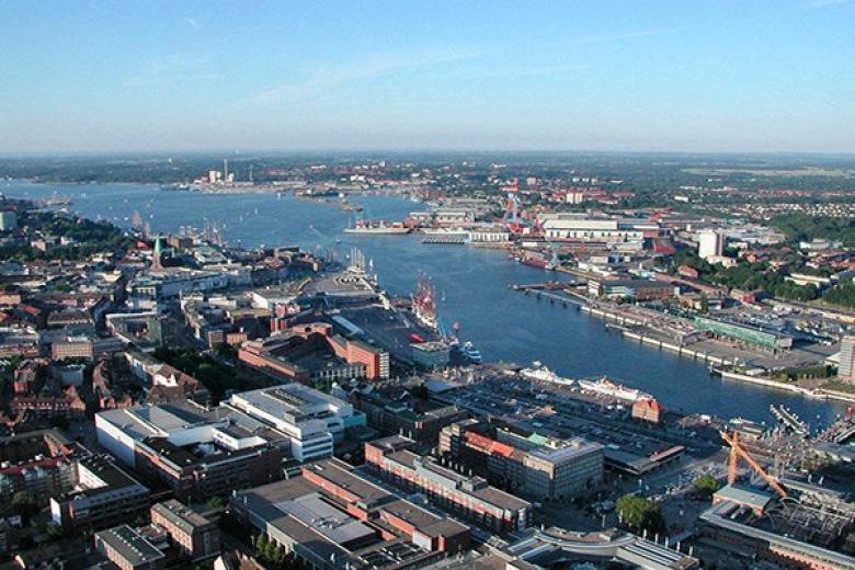 Kieler Innen Foer de Luftaufnahme