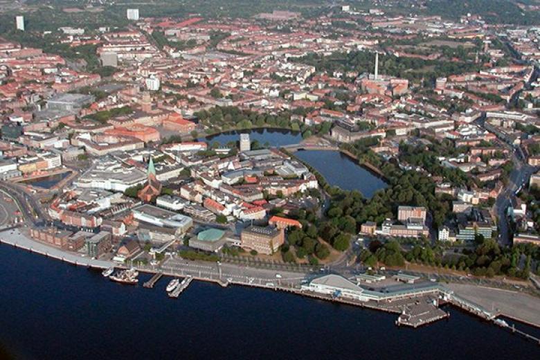 Kieler Innen Foer de Luftaufnahme