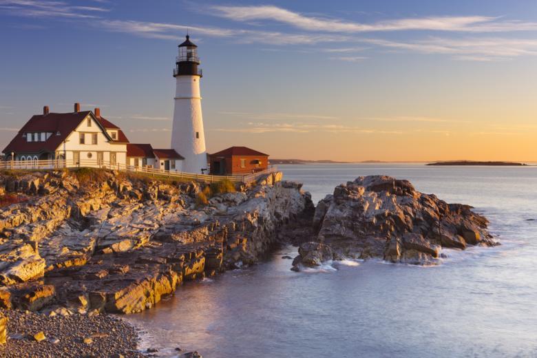 The Portland Head Lighthouse in Cape Elizabeth