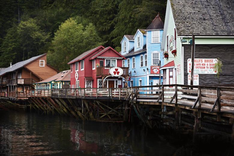Creek Street in Ketchikan, Alaska