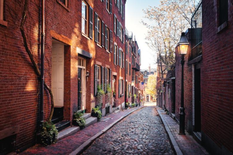 Walk around historic Boston, Massachusetts