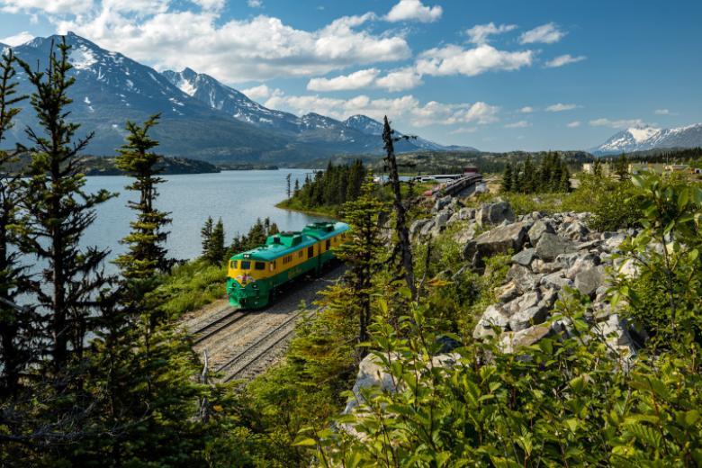 Scenic Train Views in Skagway