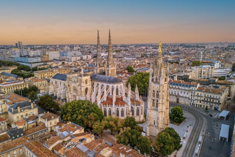 Bordeaux Cathedral and Pey Berland Tower
