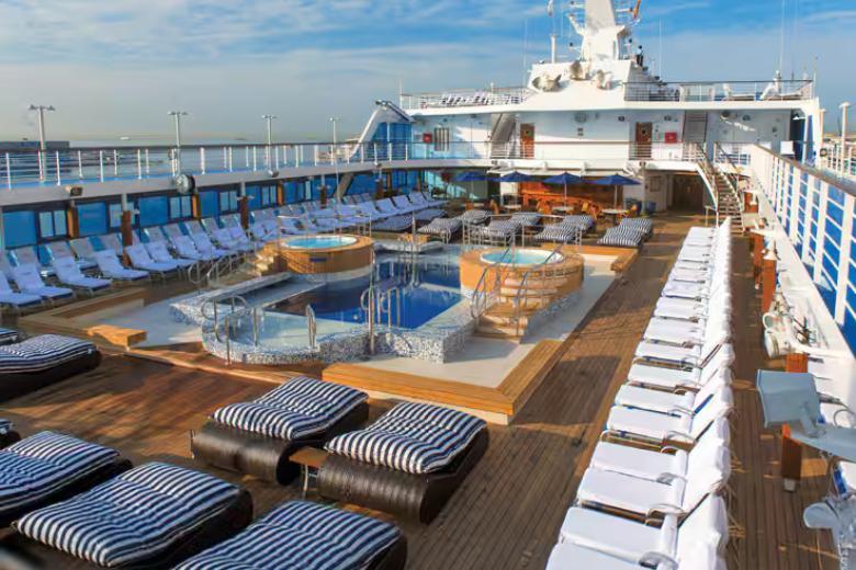relax by the pool