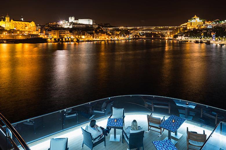 Aquavit Terrace At Night